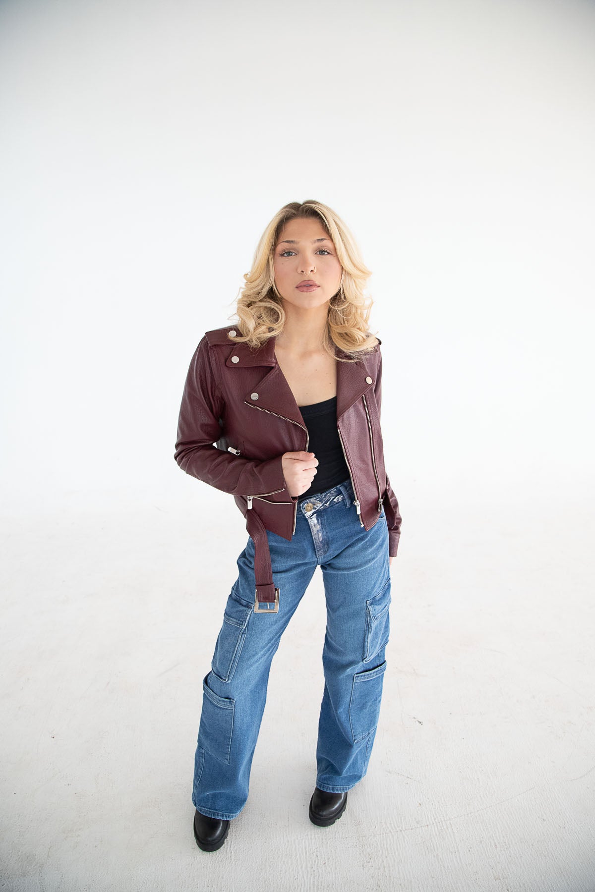 NOVA | Glute Shaping Cargo Blue Jeans